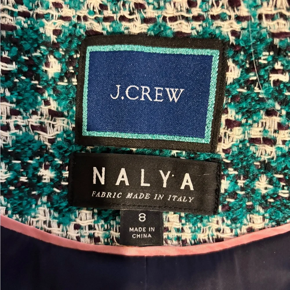 J. Crew Collection boyfriend blazer in Italian jacquard wool tweed